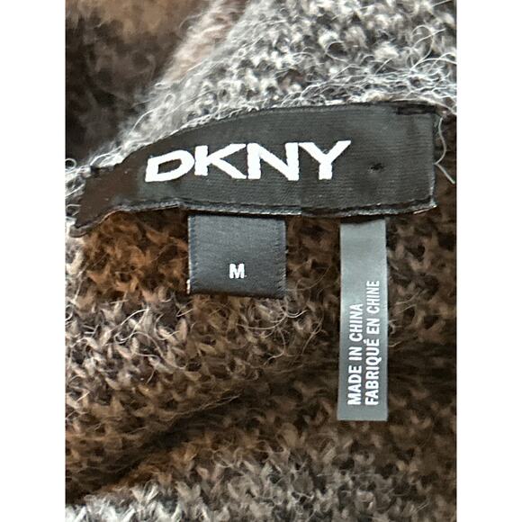 DKNY Leopard Animal High Neck Winter Sweater - Picture 9 of 9